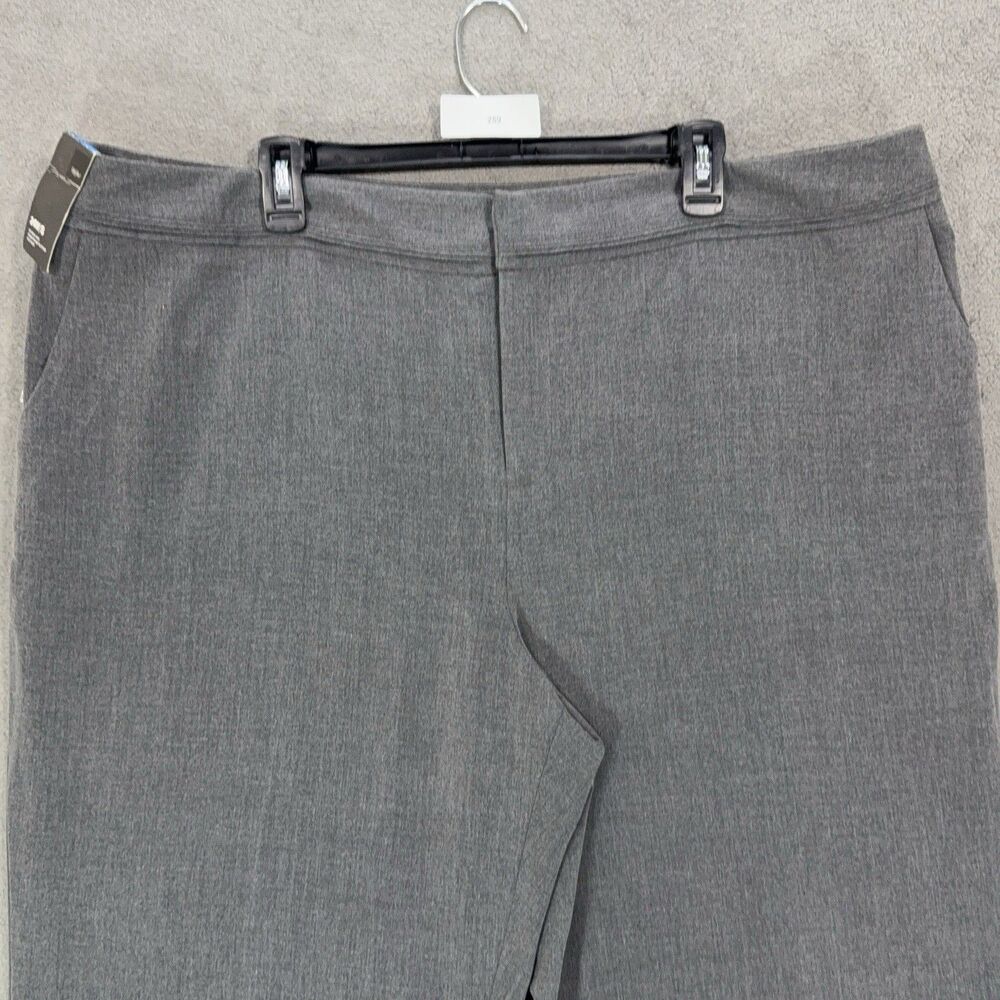 Mossimo Women's 24W Short Dress Pants Gray Career Trousers Stretch Below Waist - Picture 4 of 15